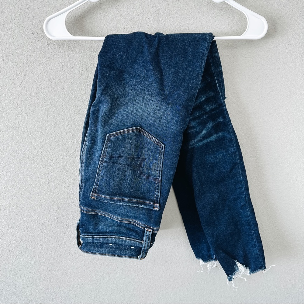 American Eagle Distressed Next Level Stretch Super HiRise Jegging Size 0 Regular